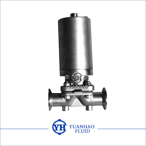 气动隔膜阀（不锈钢头） 卫生级气动隔膜阀 Pneumatic diaphragm valve